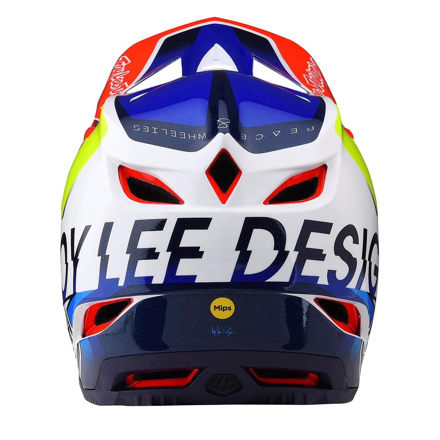 TLD D4 Composite Helmet Qualifier White / Blue Size M/L - 4