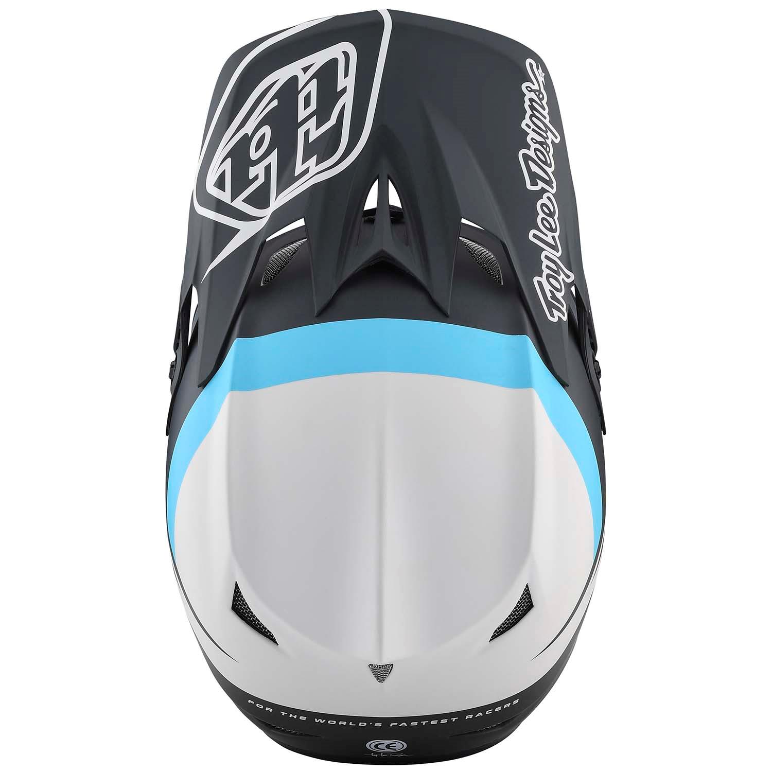 TLD D3 Fiberlite Helmet Slant Green Blue N Yellow Action Sports AB
