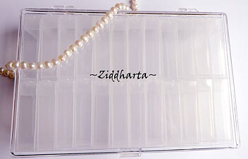 1 BOX  + 24 st Flip Tops Behållare: Förvaring Organizer Storage Beads för Pärlor & smyckesdetaljer