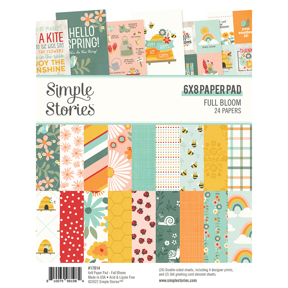SIMPLE STORIES - Full Bloom 6x8 Inch Paper Pad