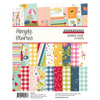  SIMPLE STORIES    -Summer Lovin' 6x8 Inch Paper Pad