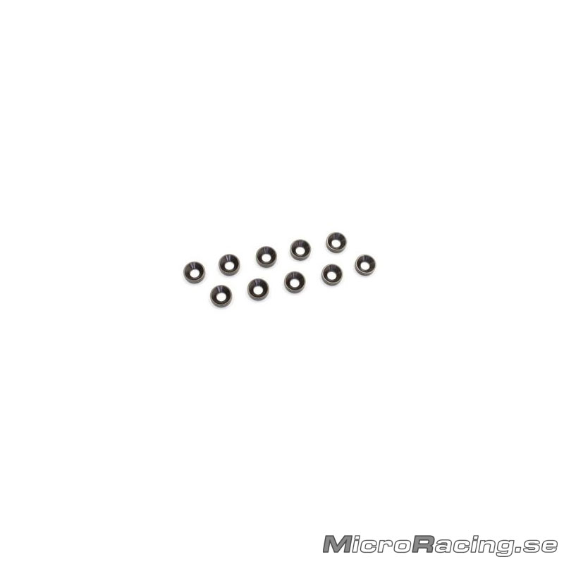 KYOSHO - M3 Washer, Gun Metallic, Aluminum, 10st