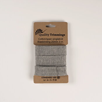 BIAS TAPE -  LIGHT GRAY MELANGE