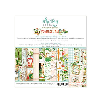 MP 6x6"Paper Pad -COUNTRY FAIR