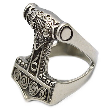 Thors Hammer Open Ring.