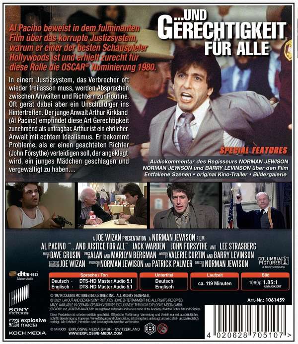...And Justice For All (ej svensk text) (Blu-ray) - 2