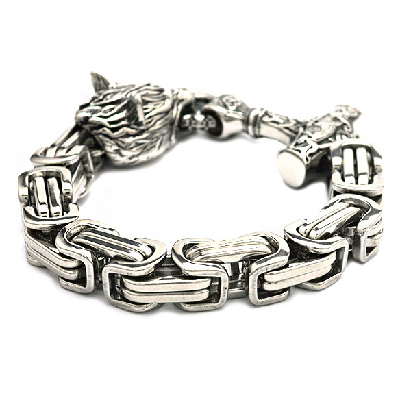 Emperor Link Thors Hammer Armband Unisex. (200x10x10mm - 2