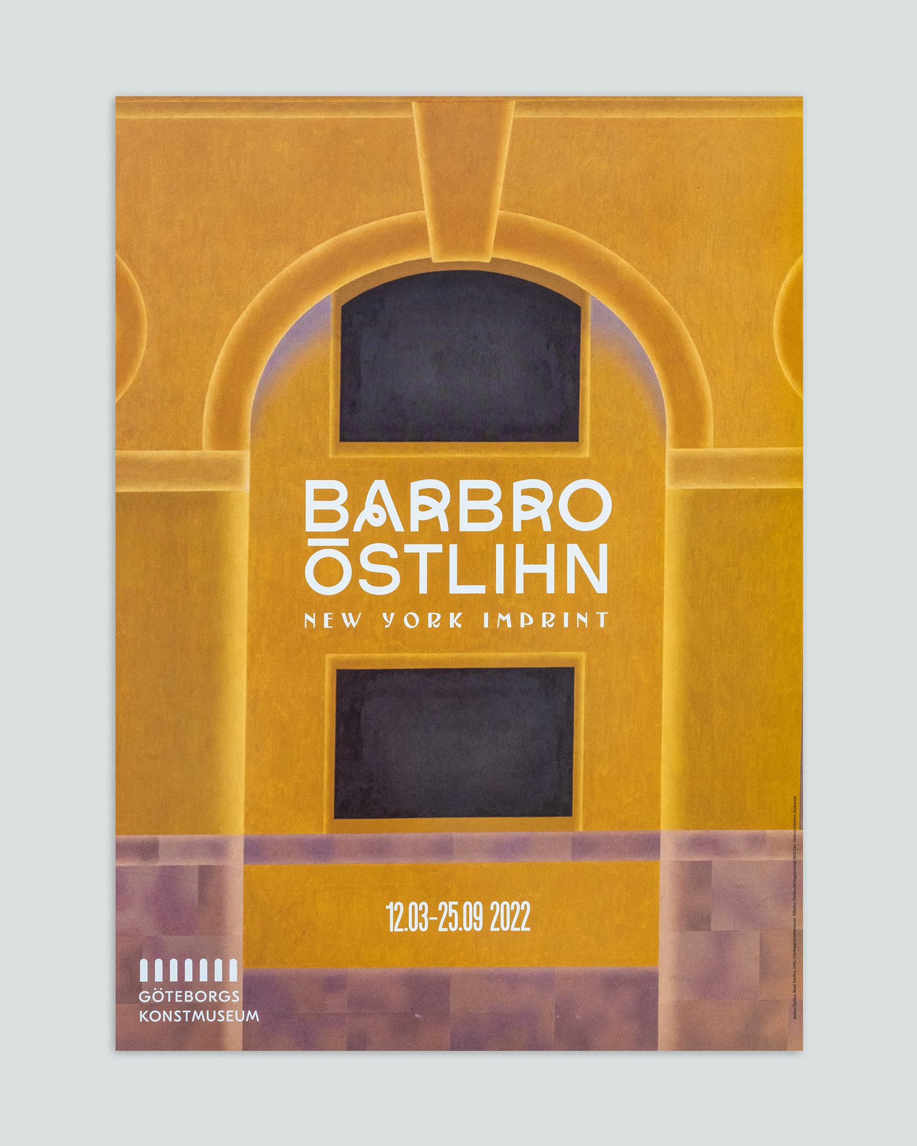 Utställningsaffisch, Barbro Östlihn (Royal Pavilion)