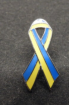 Pin Ukraina band Ribbon