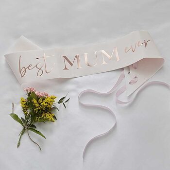 Sash "Best Mum Ever" Roséguld 