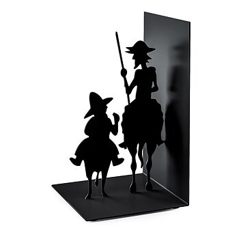Balvi : Bookend Don Quijote - Humörhöjande bokstöd i svart plåt