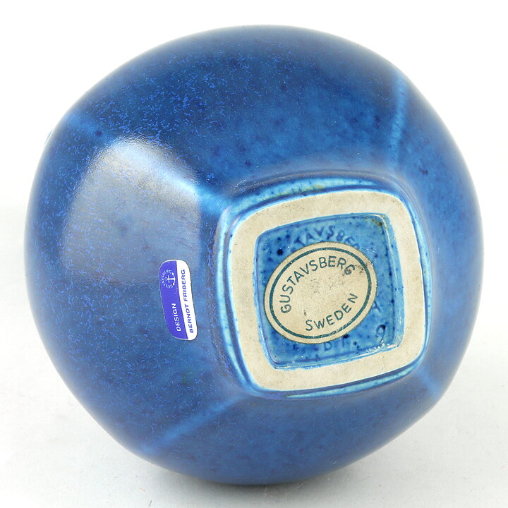 Berndt Friberg (Selecta 1960s) Blue Classic Vase 21 cm