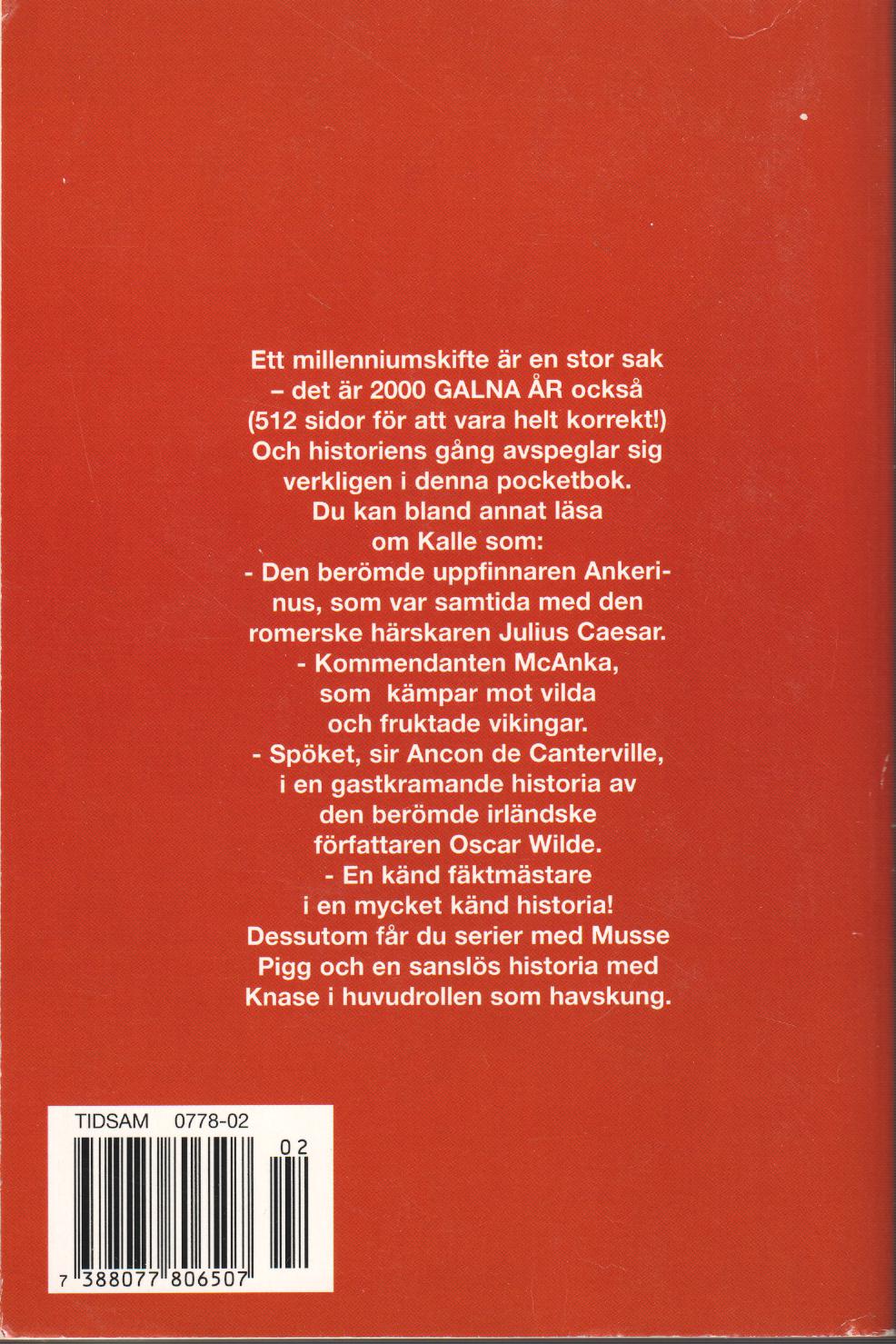 Kalle Ankas pocket Special 2000 galna år, begagnad - 2