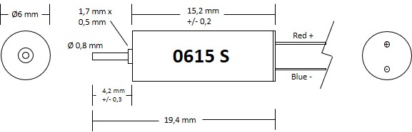 Motor 6x15 - en motoraxel: 0615S - 2