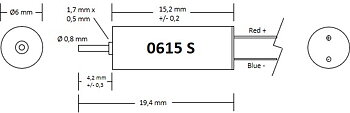 Motor 6x15 - en motoraxel: 0615S