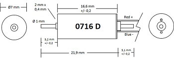 Motor 7x16 - double shaft