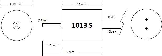 Motor 10x13 - single shaft - 2