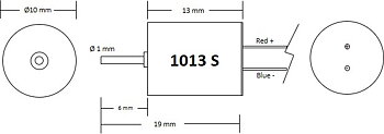 Motor 10x13 - en motoraxel: 10