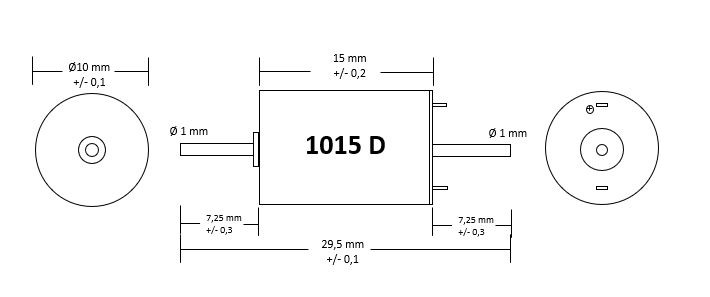 Motor 10x15 - två motoraxlar: - 2