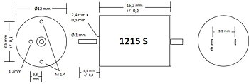 Motor 12x15 - en motoraxel: 12