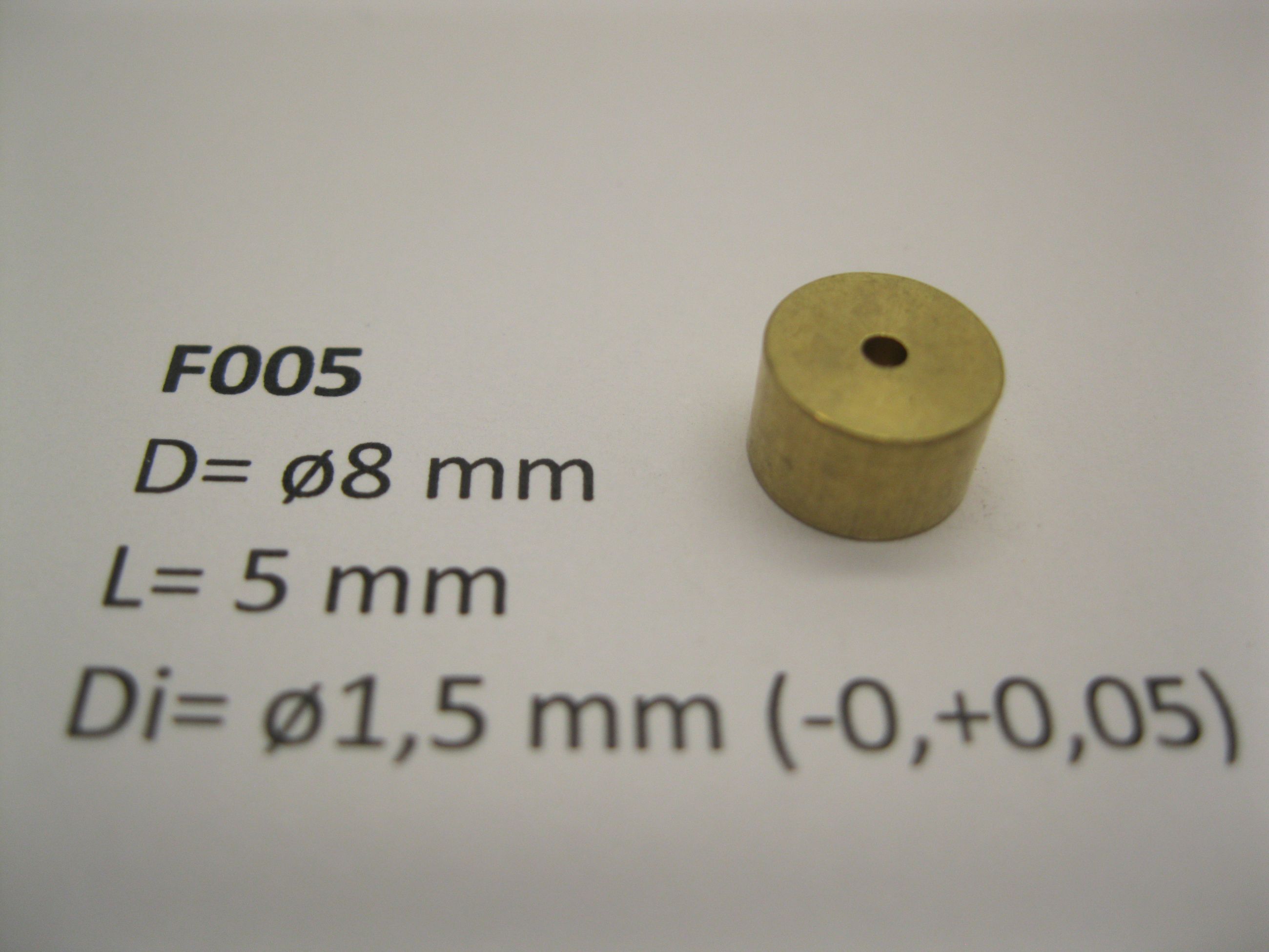 Flywheel  ø8 mm x 5 mm x ø1,5 mm 10 St