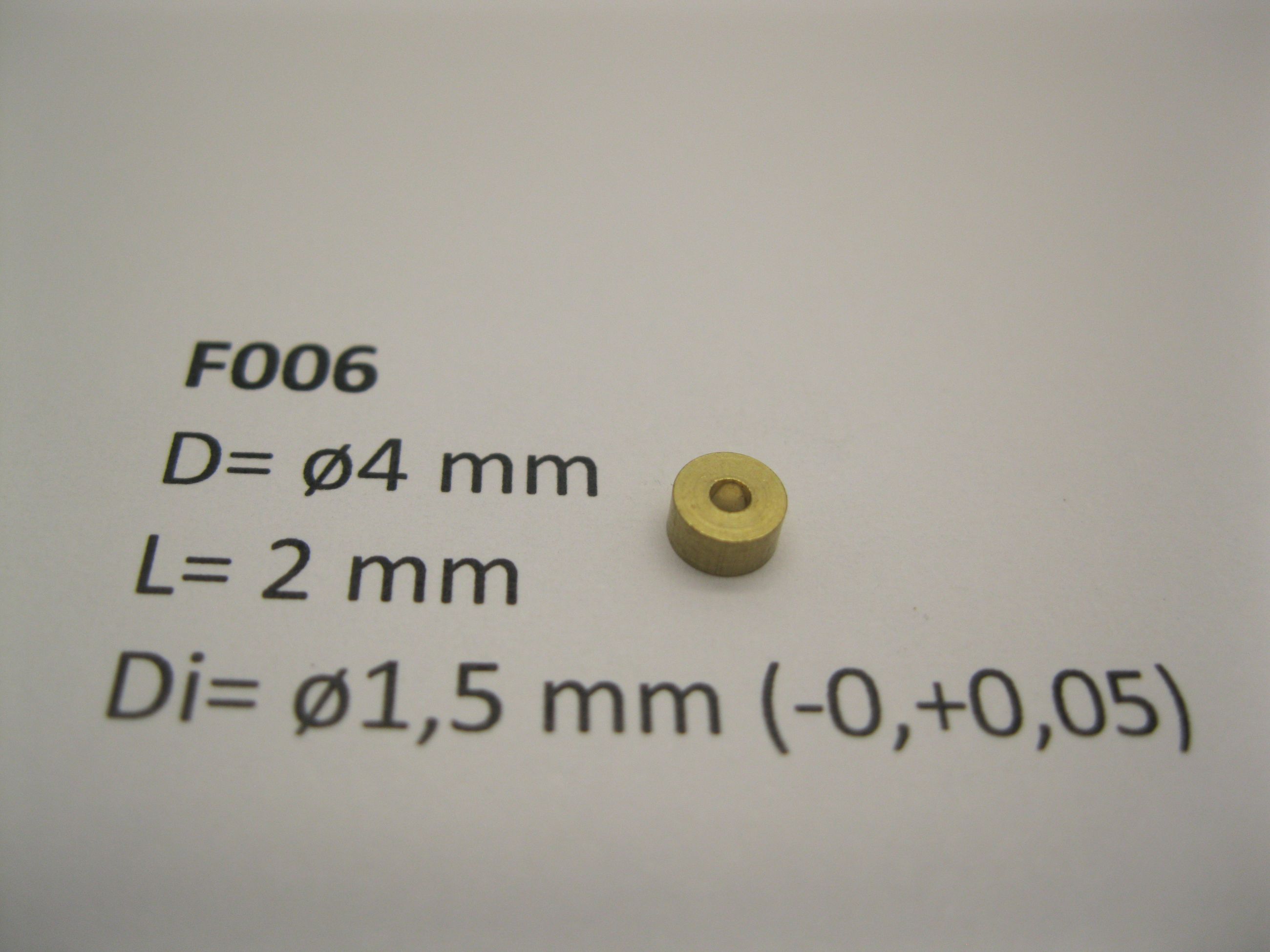 Flywheel  ø4 mm x 2 mm x ø1,5 mm