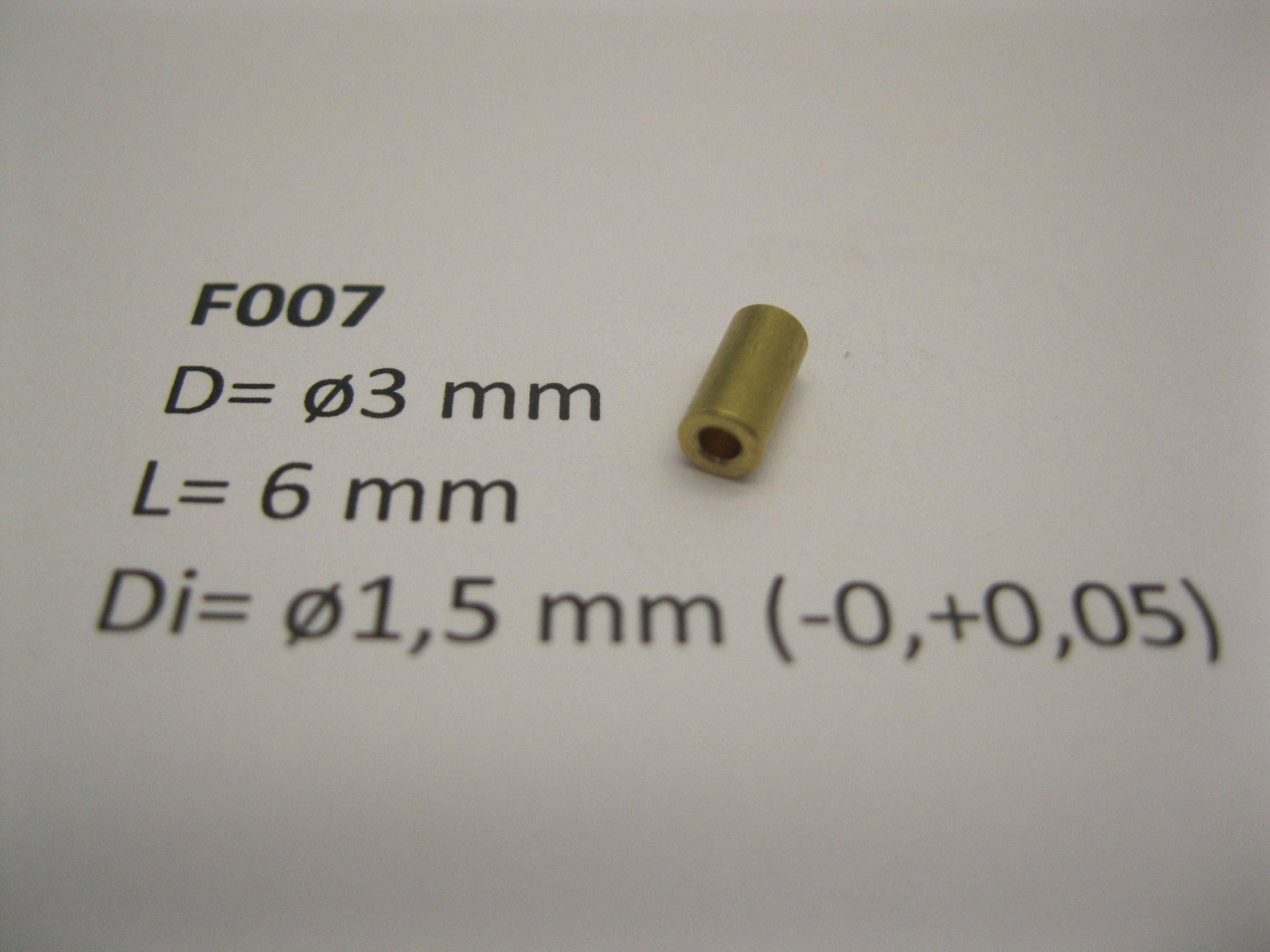 Flywheel  ø3 mm x 6 mm x ø1,5 mm