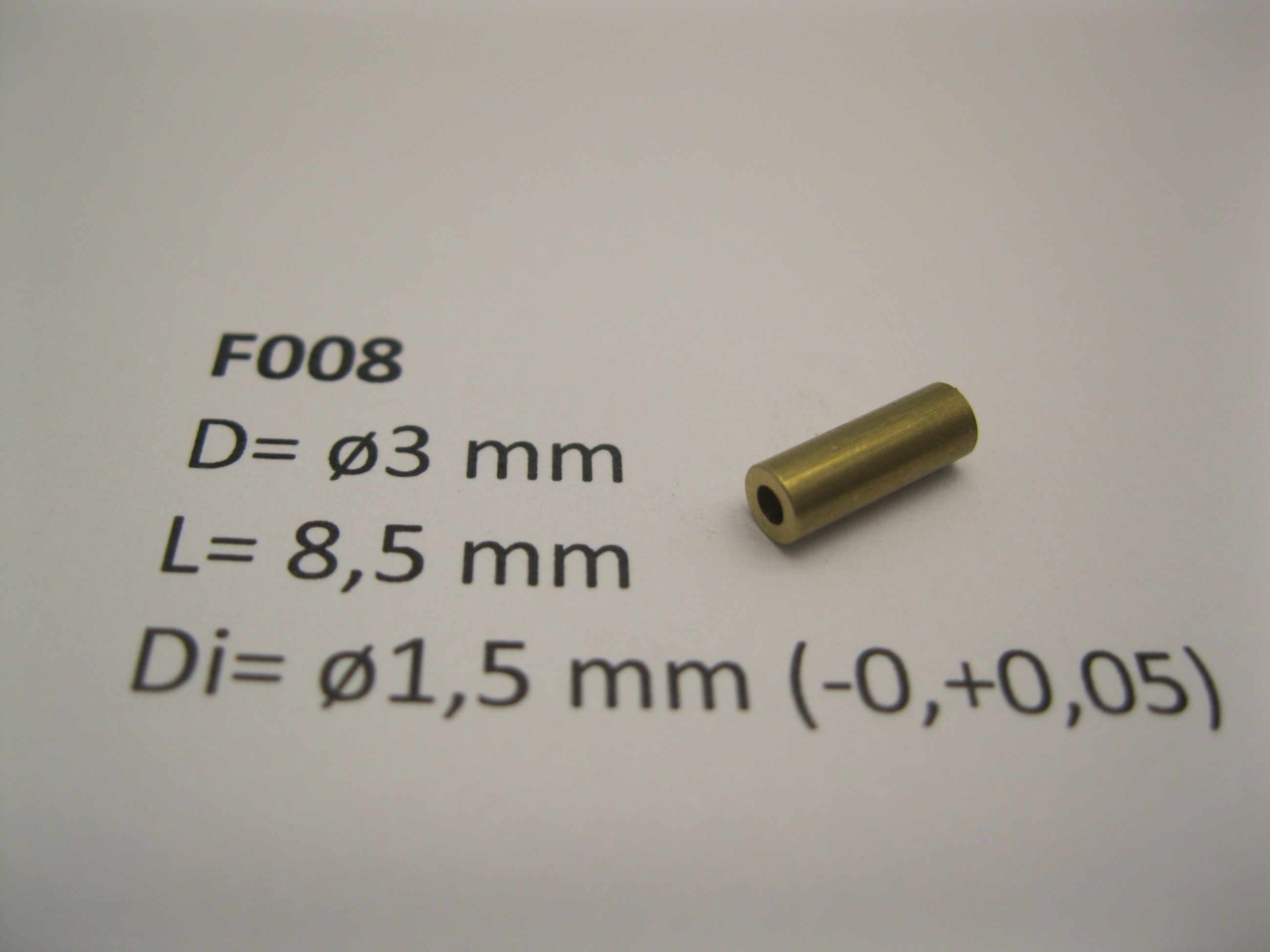 Flywheel  ø3 mm x 8 mm x ø1,5 mm