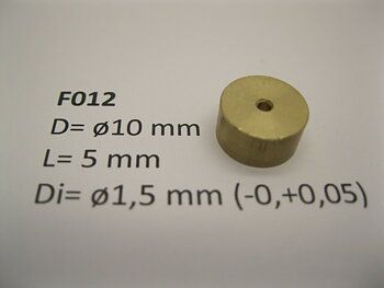 Flywheel ø10 mm x 5 mm x ø1,5 mm