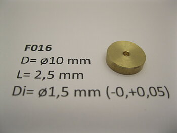 Flywheel ø10 mm x 2,5 mm x ø1,5 mm
