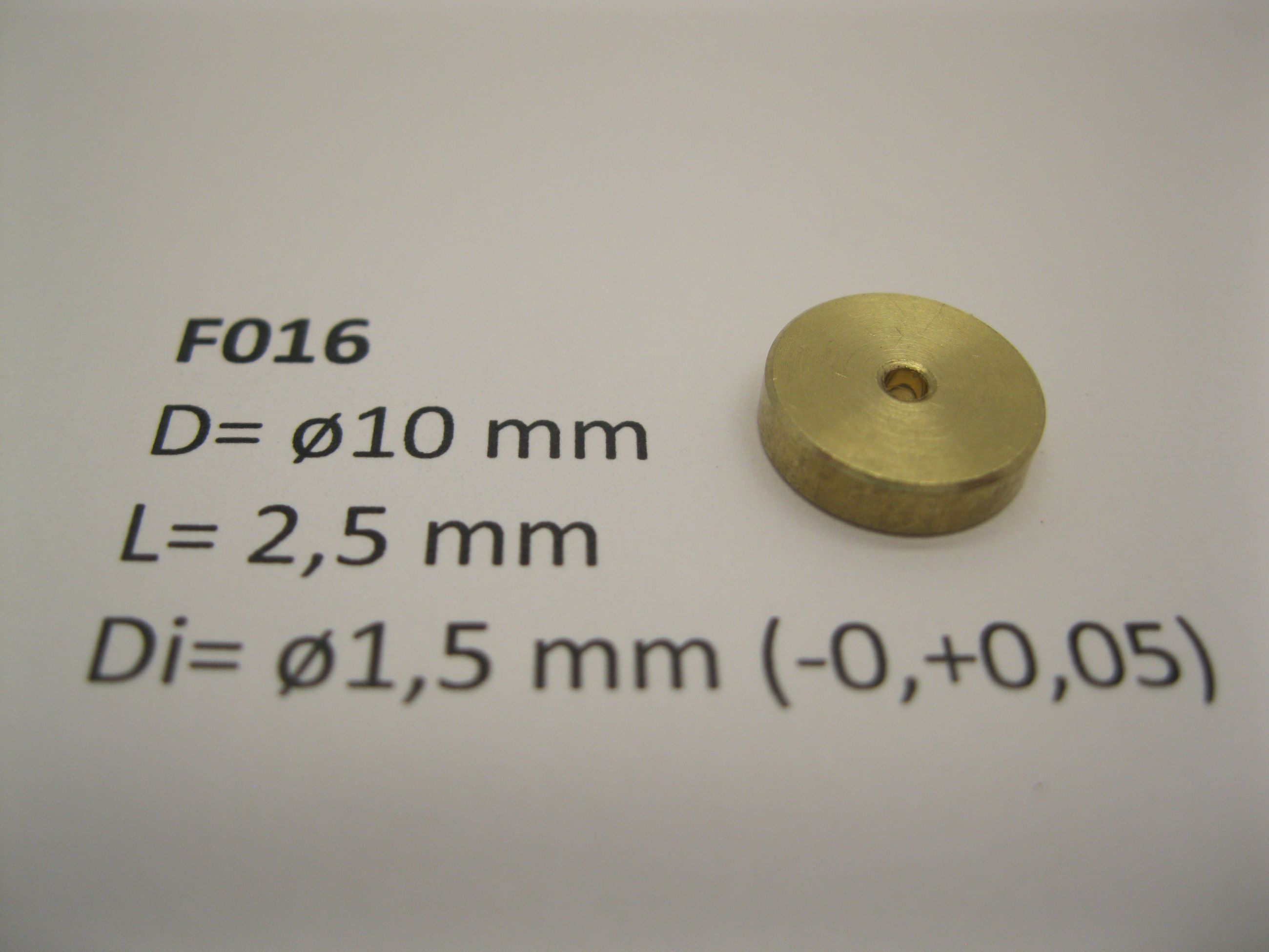 Svänghjul ø10 mm x 2,5 mm x ø1 mm