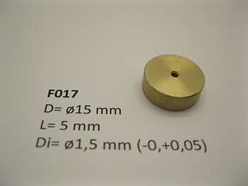 Svänghjul ø15 mm x 5 mm x ø1,5 mm