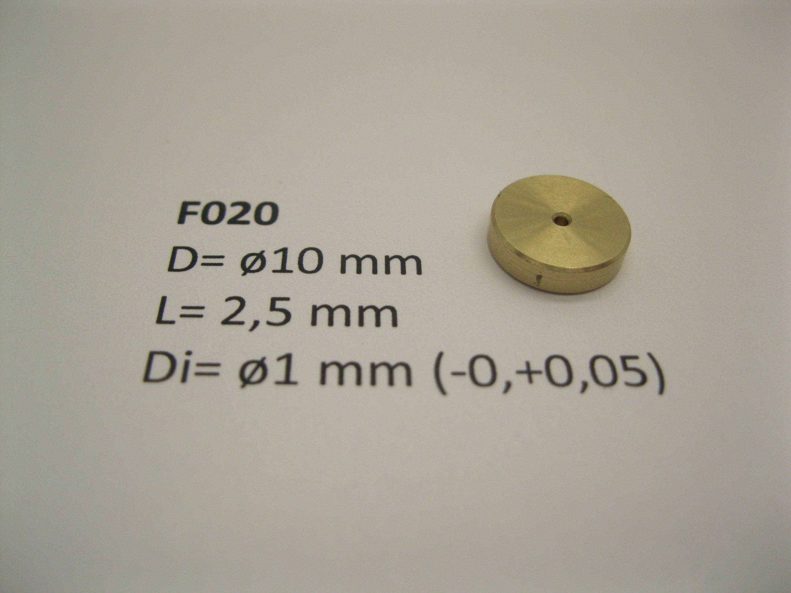 Flywheel ø10 mm x 2,5 mm x ø1 mm 10 St