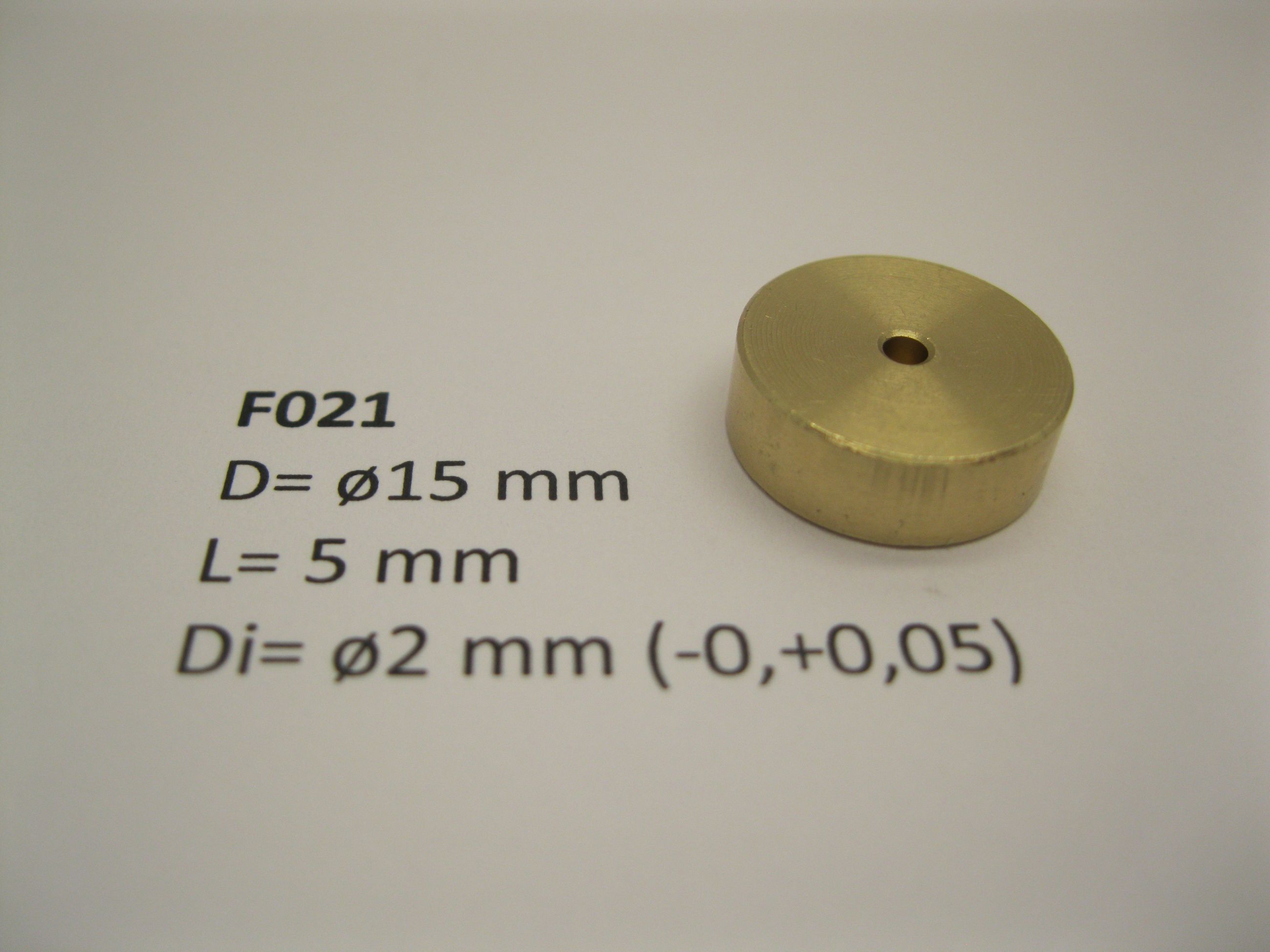 Flywheel ø15 mm x 5 mm x ø2 mm