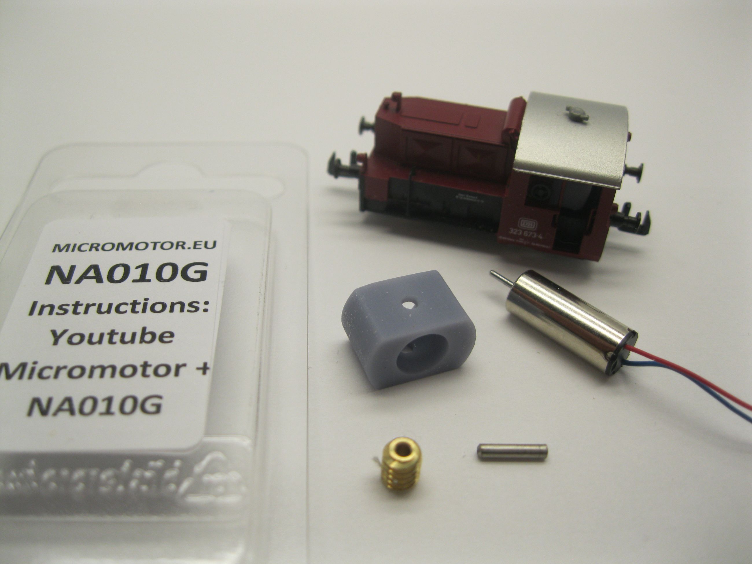 Replacement motor kit for  Arnold Köf II,  Köf III,  BR 323, DBR 332, BR 335, DB SBB ÖBB FS SNCF SOB