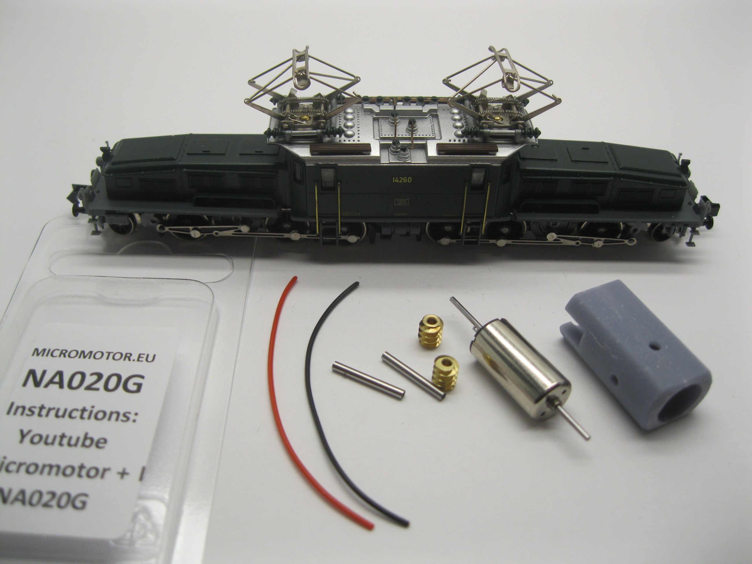 Replacement motor kit for Arnold Krokodil, Ae 6/8 II, Be 6/8 II, Ce 6/8 II
