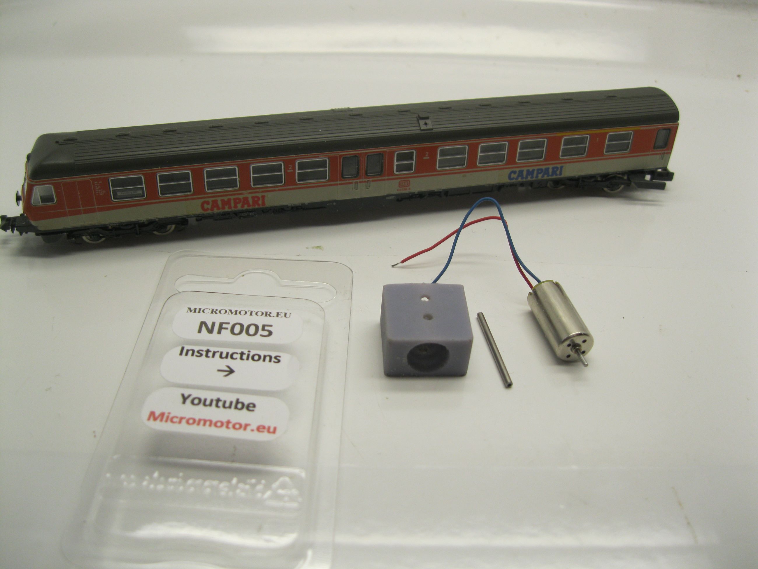 Replacement motor kit for Flm BR 614 motorvagn