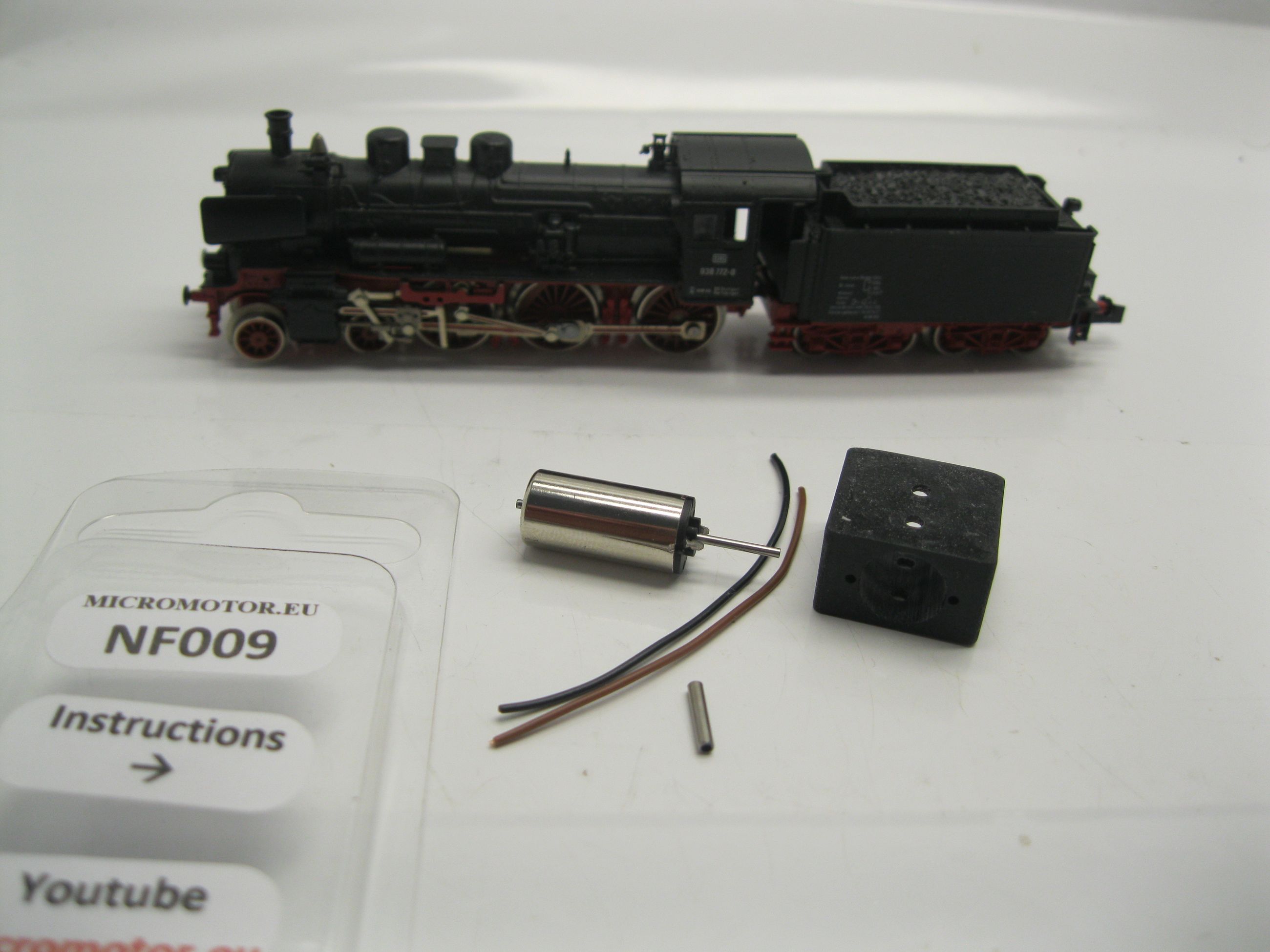 Replacement motor kit for Flm BR 38K, DRG 01.10, P8, BR 23,  BR 011, BR 012