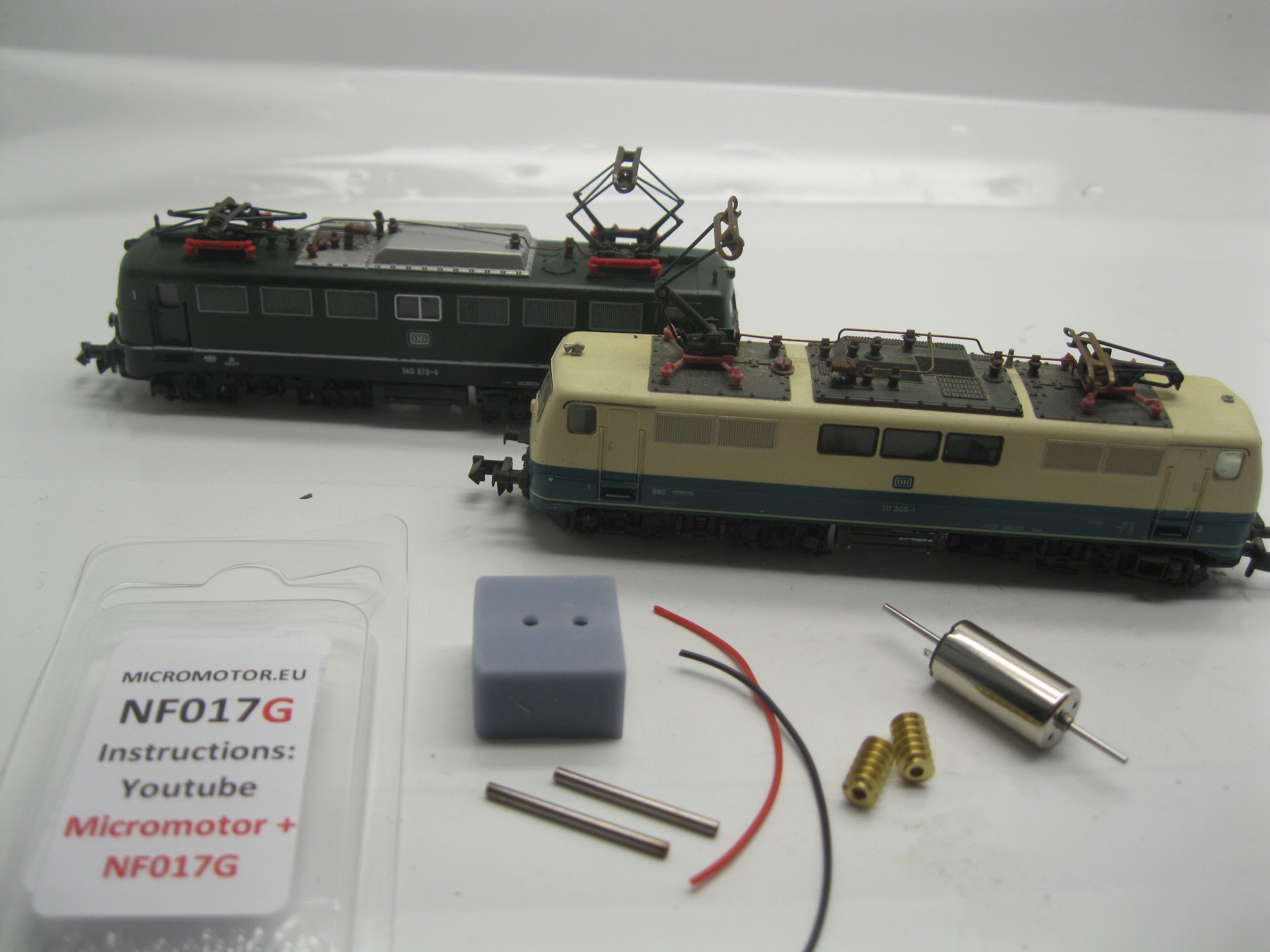 Replacement motor kit for Flm BR 110, 111, 140