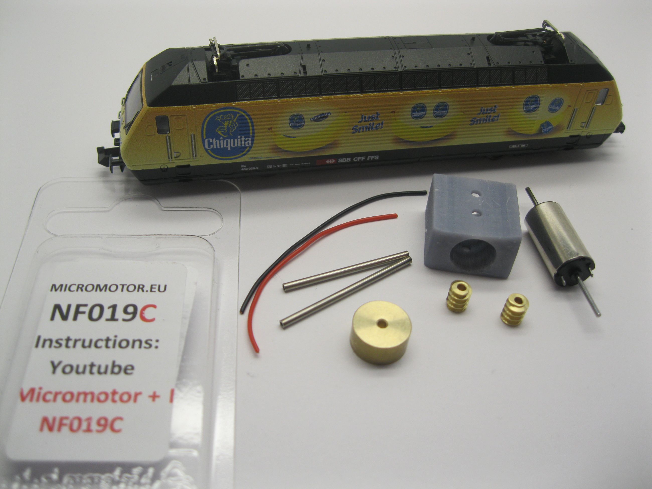 Replacement motor kit for Flm SBB Re 460, BLS Re 465