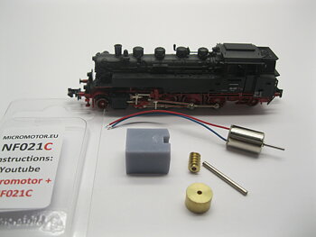 Replacement motor kit for Flm BR 86 (DB DR DRG ), ÖBB Rh 86