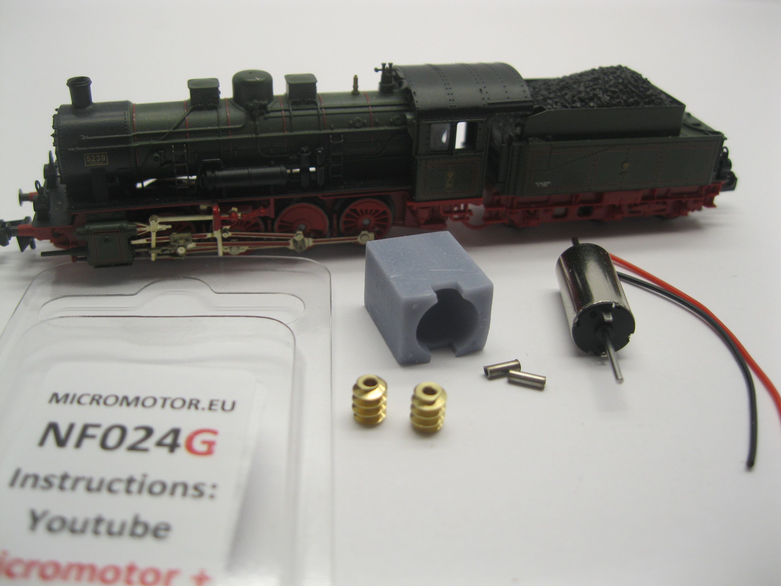Replacement motor kit for Flm BR 55 (DB DR DRG), KPEV G 8.1, PKP Tp 4, FS GR 460