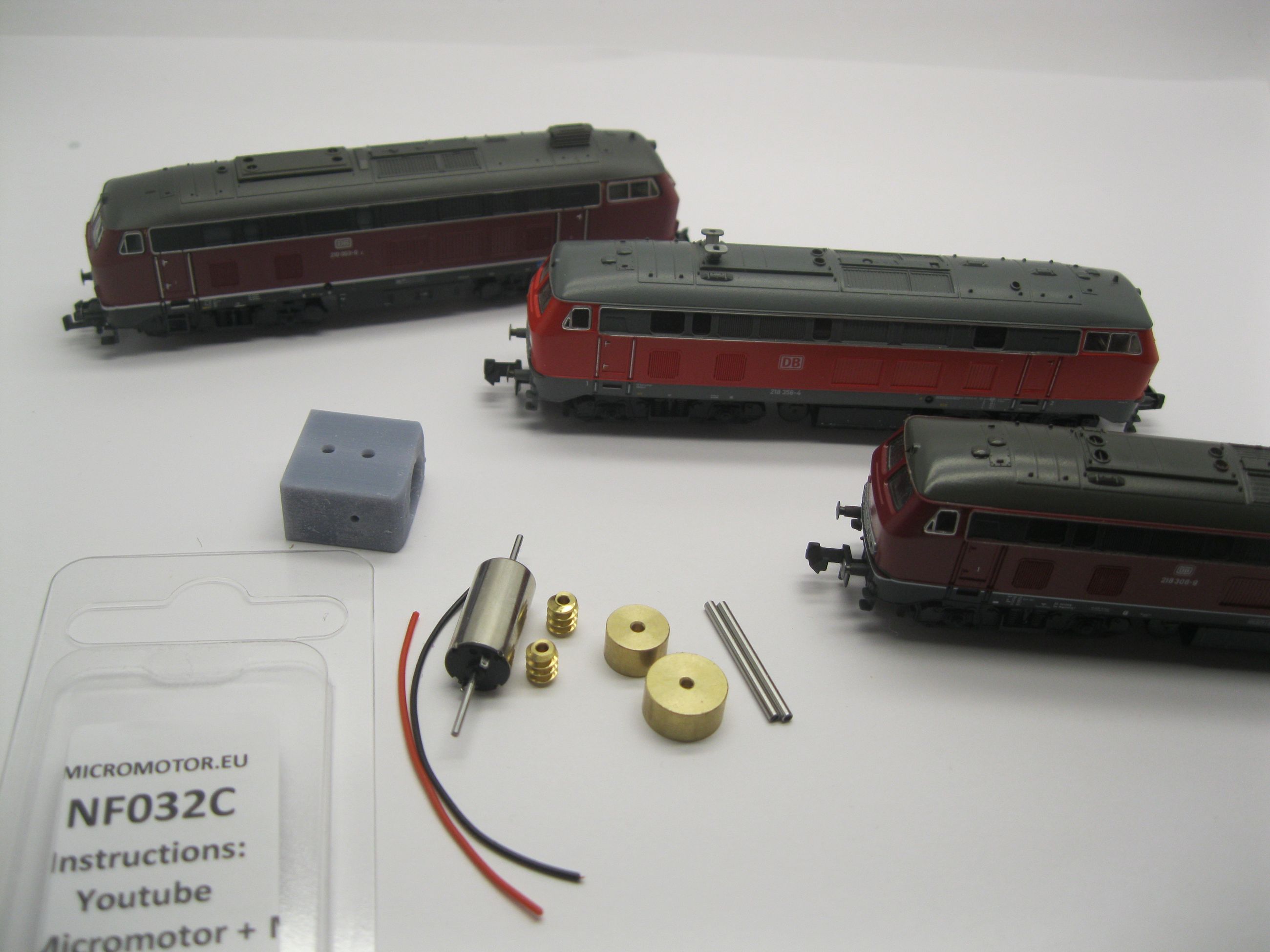 Replacement motor kit for Flm BR 218, BR 210