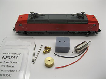 Replacement motor kit for Flm BR 101, BR 145 utan dek.kontakt'