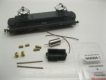 Replacement motor kit for Minitrix NS 1200