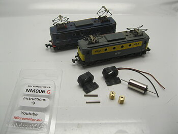 Replacement motor kit for Minitrix NS 1100 / SNCF 22006