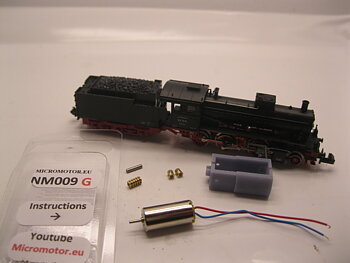 Replacement motor kit for Minitrix BR 54.15 DB / DRG, G 3/4 H