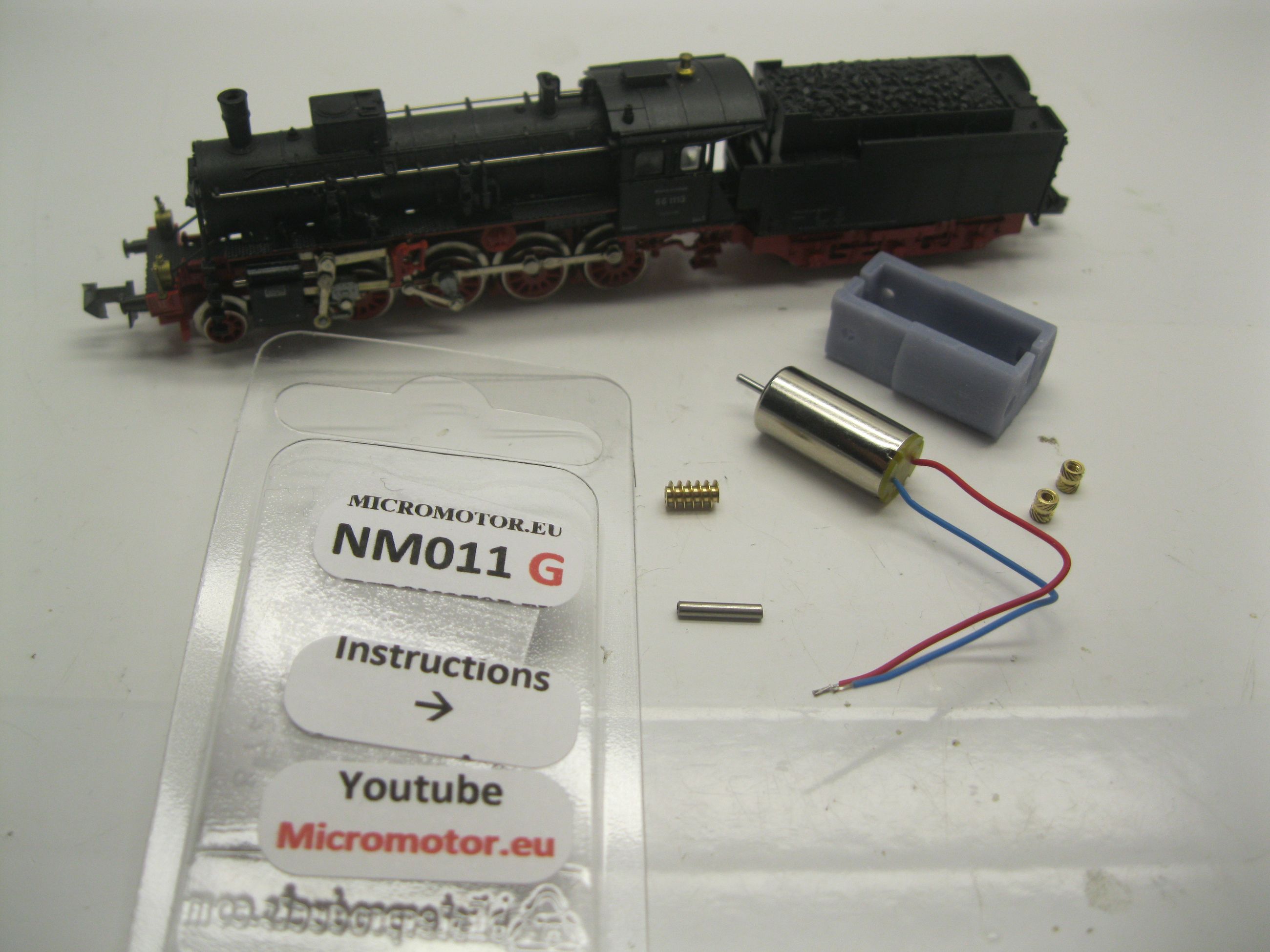 Replacement motor kit for Minitrix BR 56.11 DB, DRG 56.8-11, K.Bay.Sts.B.  G 4/5 H, SNCF 140 D
