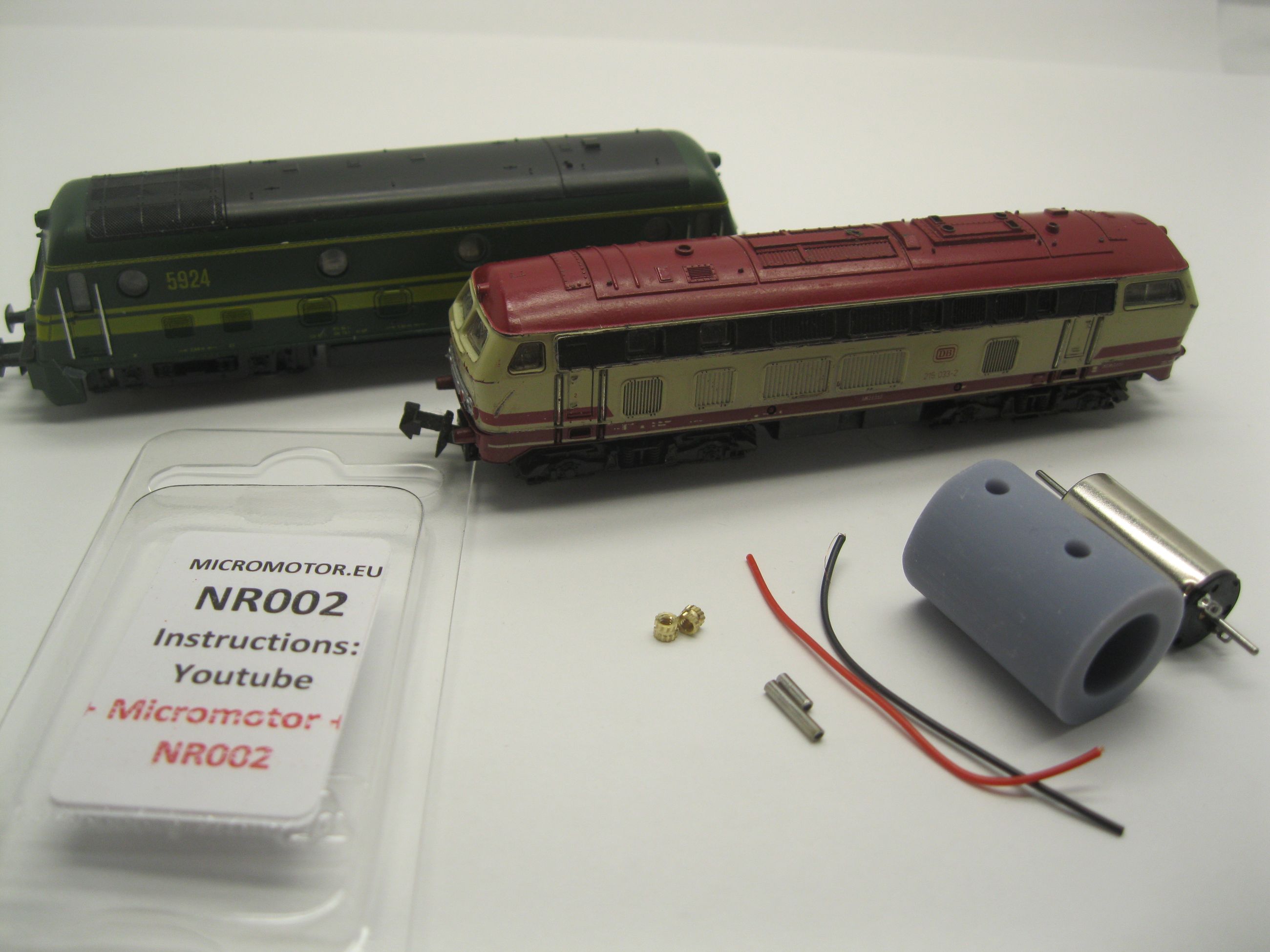 Replacement motor kit for Roco BR 215 DB, SNCB Reeks 59