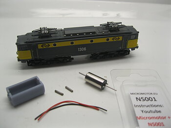 Replacement motor kit for Startrain NS 1300, SNCF CC 7100, Renfe Alsthom 276